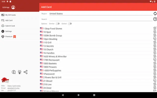 Gift Card Balance (balance che android App screenshot 11