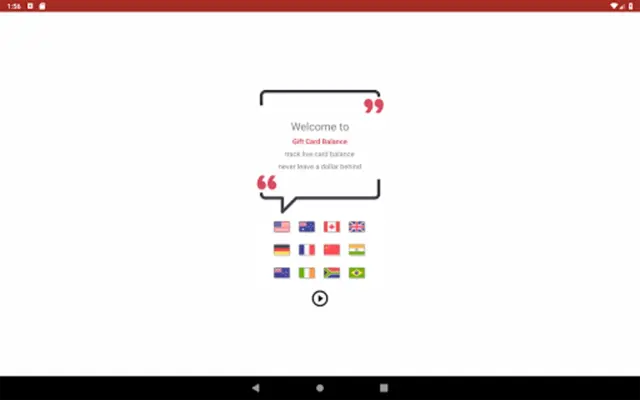 Gift Card Balance (balance che android App screenshot 15