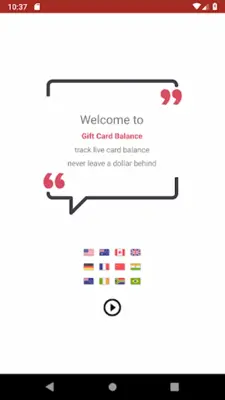 Gift Card Balance (balance che android App screenshot 23