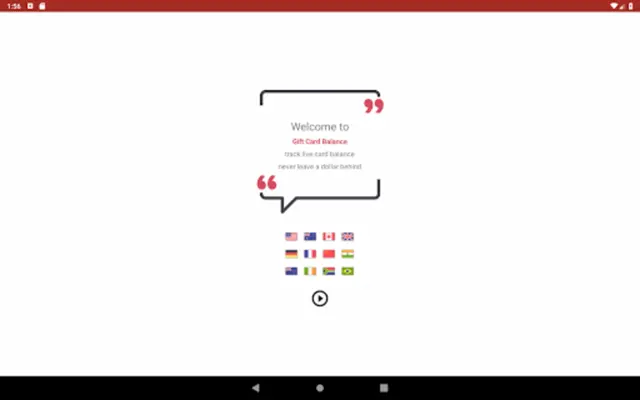Gift Card Balance (balance che android App screenshot 7